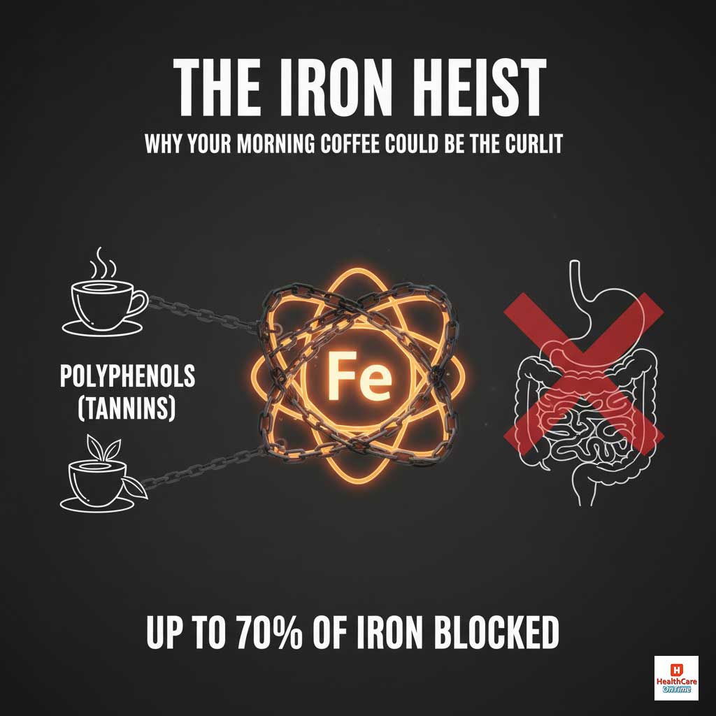 The Iron Heist: How Coffee & Tea Steal Your Iron