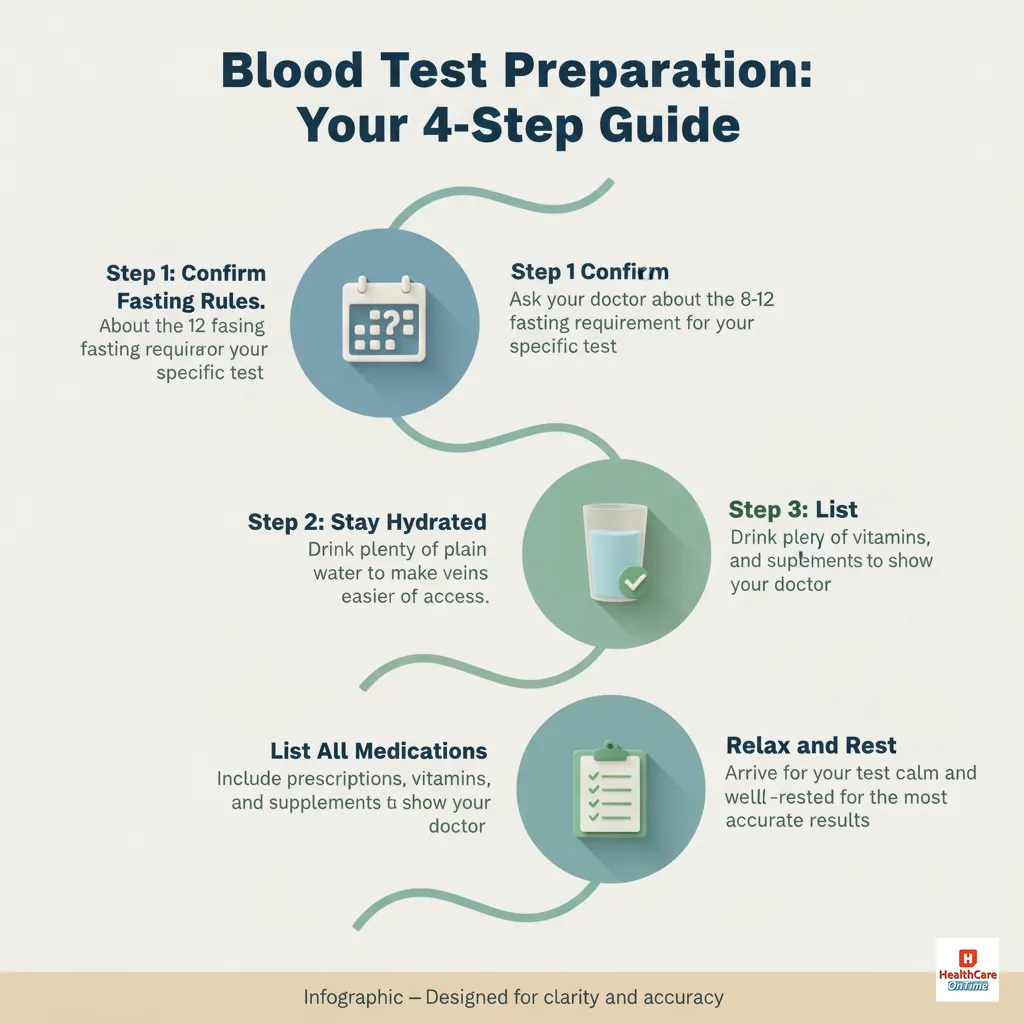 4-Step Pre-Test Success Plan - Infographic