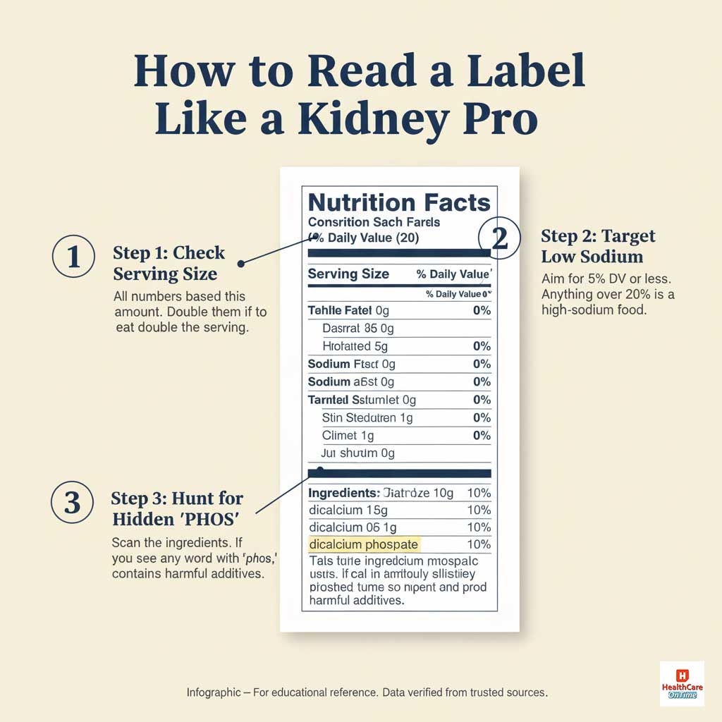 How to Read a Nutrition Label for Kidney Health