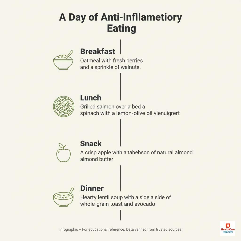 A Day of Anti-Inflammatory Eating: Sample ITP Meal Plan