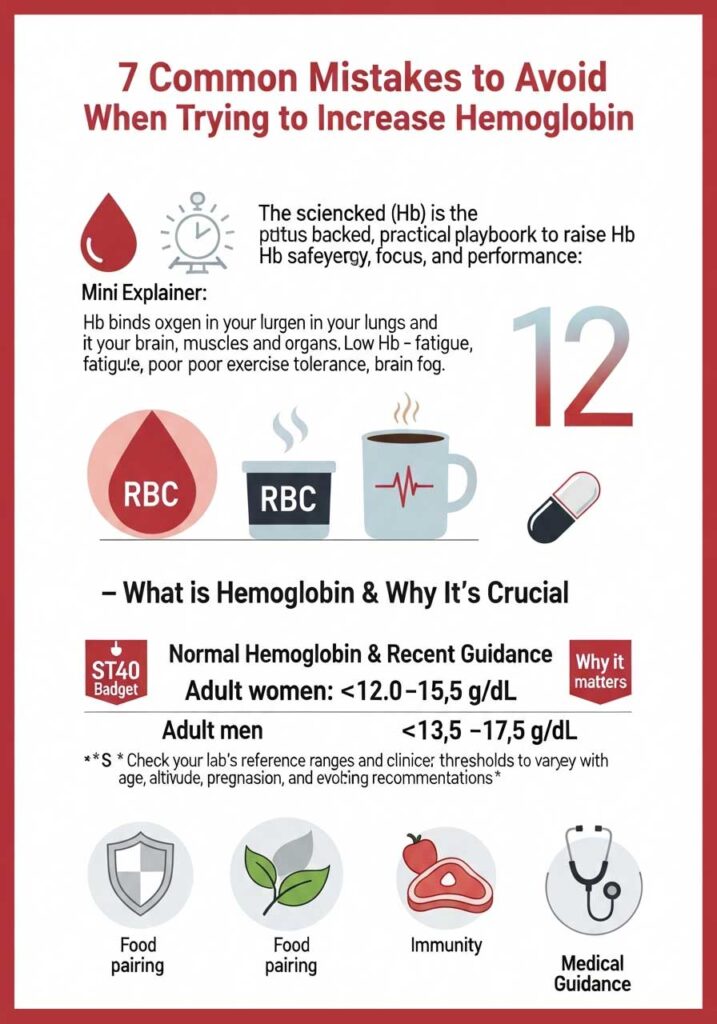 7 Common Mistakes to Avoid When Trying to Increase Hemoglobin