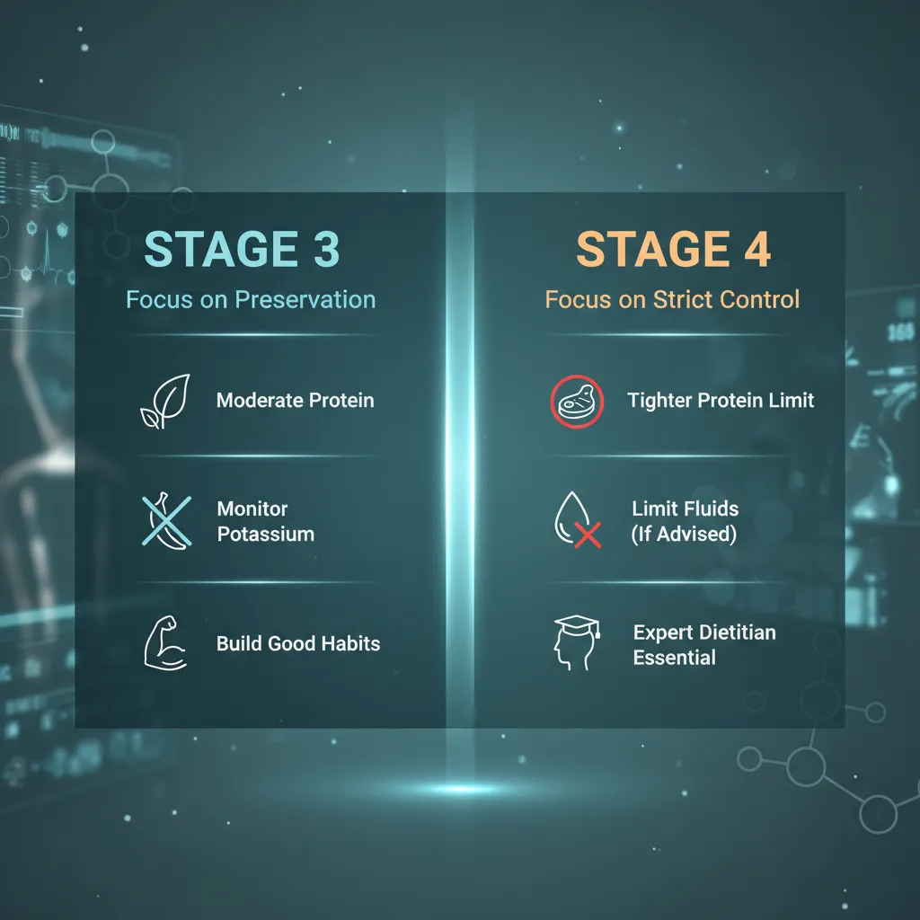 Adapting Your Diet by CKD Stage - Infographic