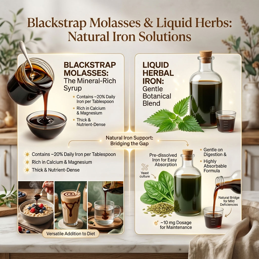 Blackstrap Molasses & Liquid Herbs