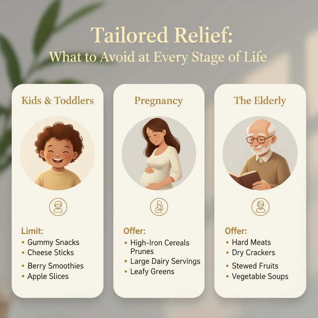 Constipation Care - A Guide for Every Age - Infographic