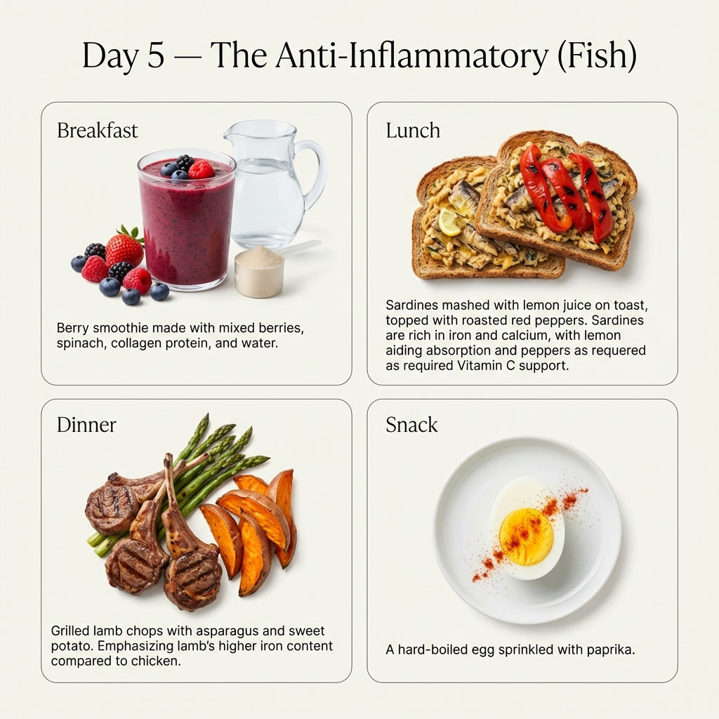 Day 5: The Anti-Inflammatory (Fish)