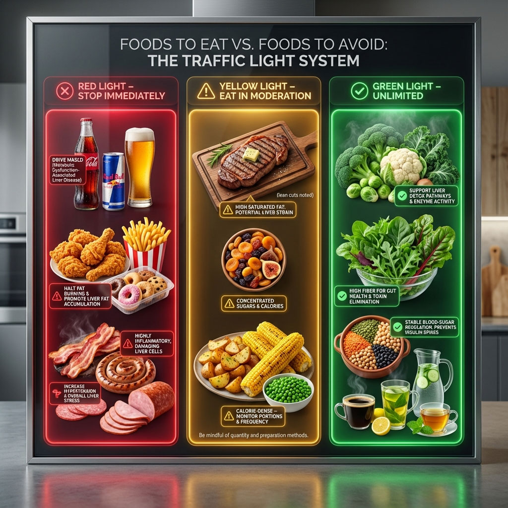 Foods to Eat vs. Foods to Avoid (The Traffic Light System)