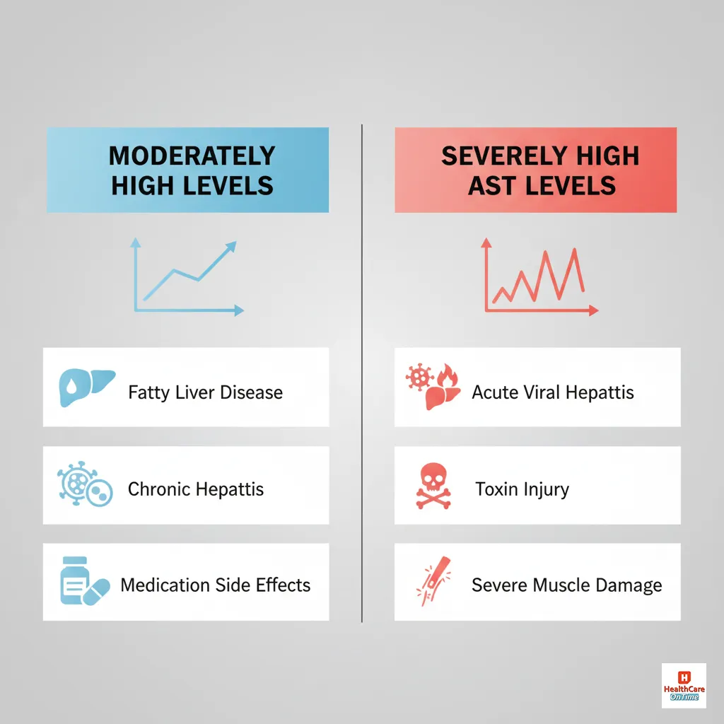 High AST Levels - What Do They Mean - Infographic