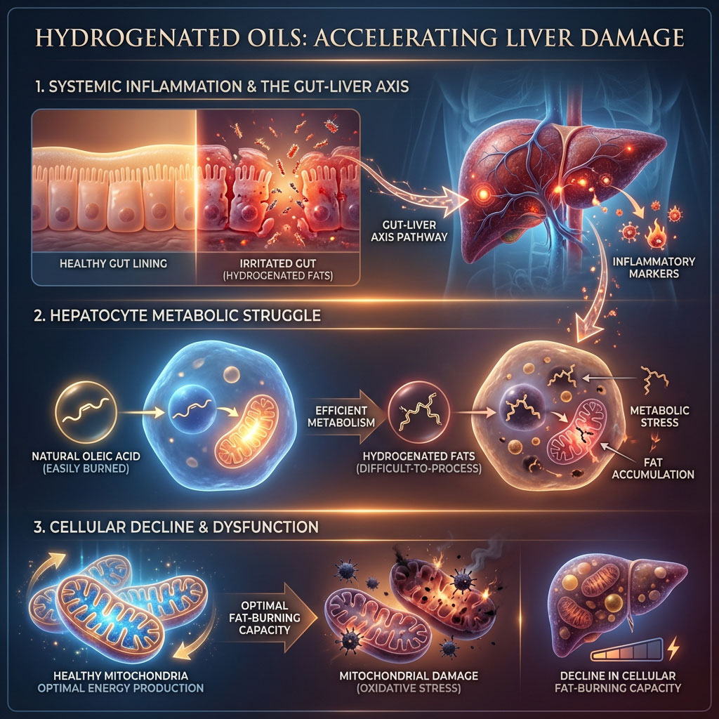 How Hydrogenated Oils Accelerate Liver Damage