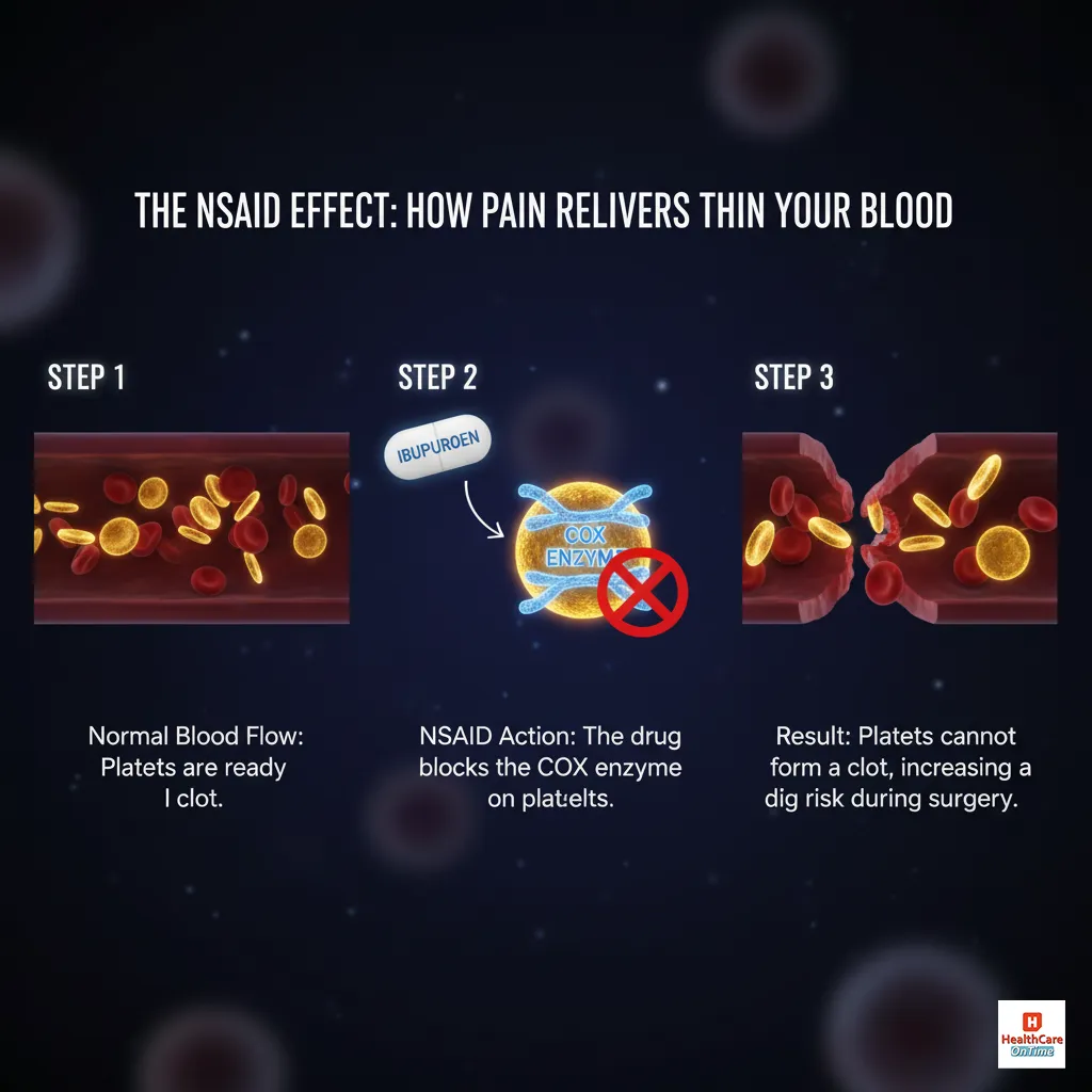 How NSAIDs Increase Bleeding Risk - Infographic