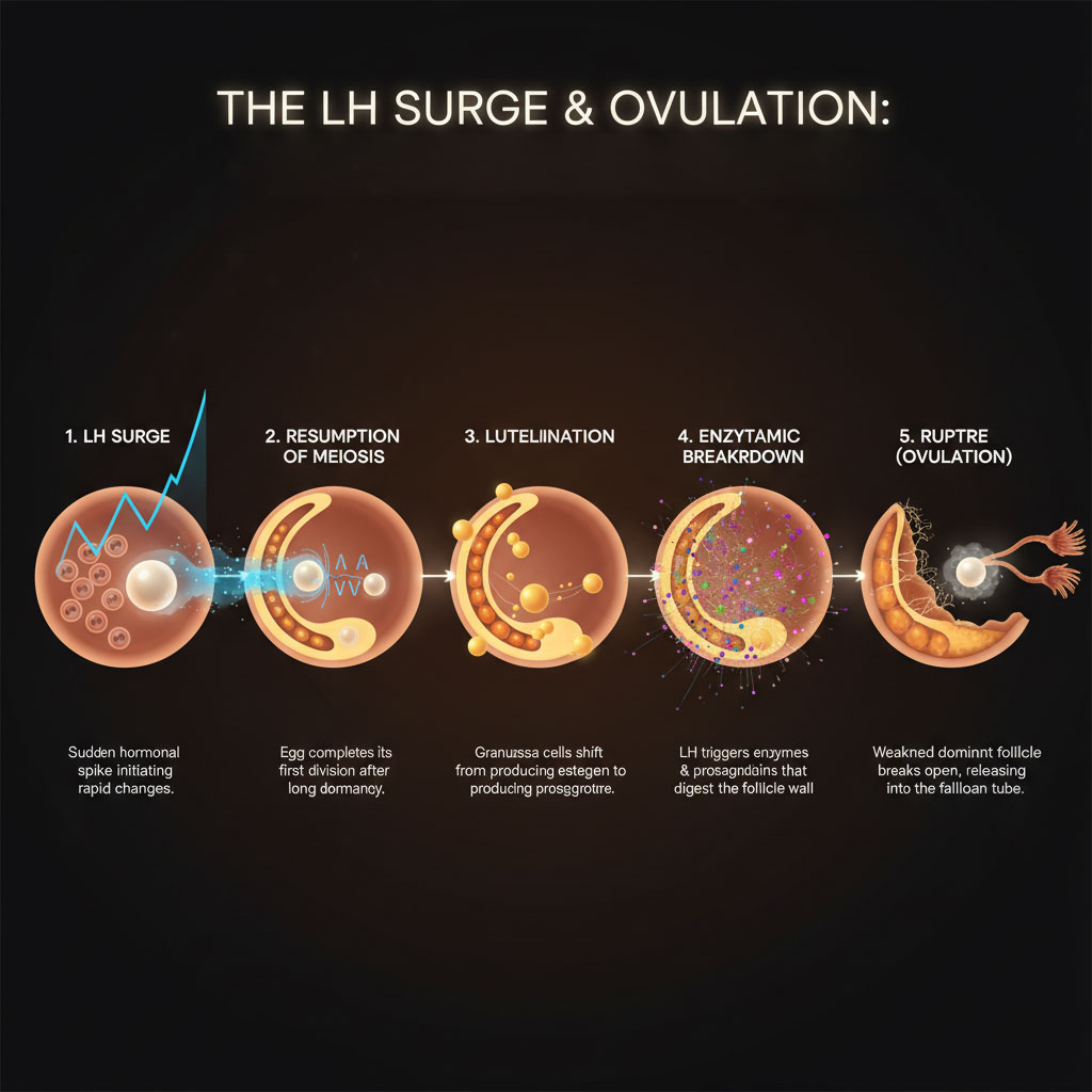 How the Surge Physically Causes Ovulation