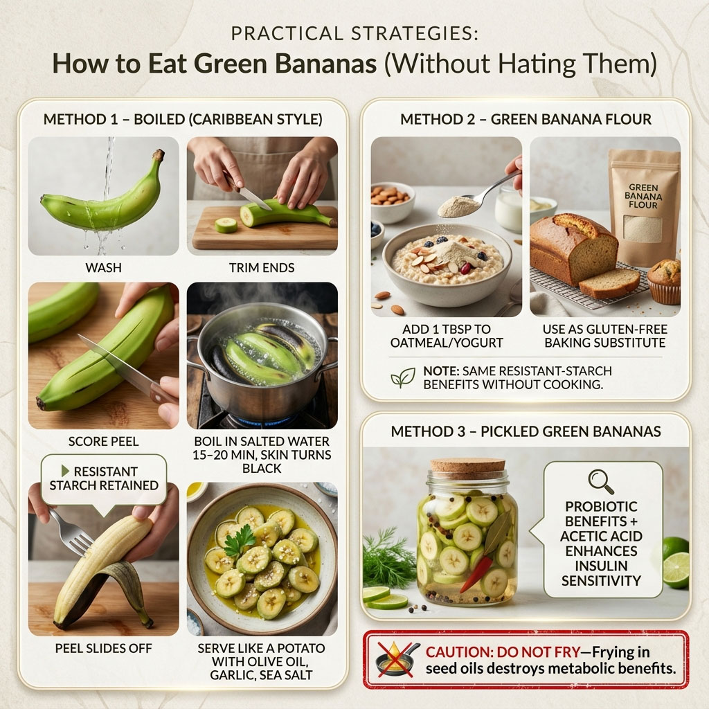 How to Eat Green Bananas