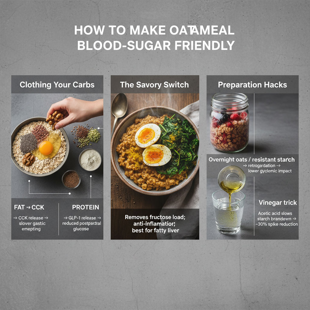 How to Make Oatmeal Blood Sugar Friendly