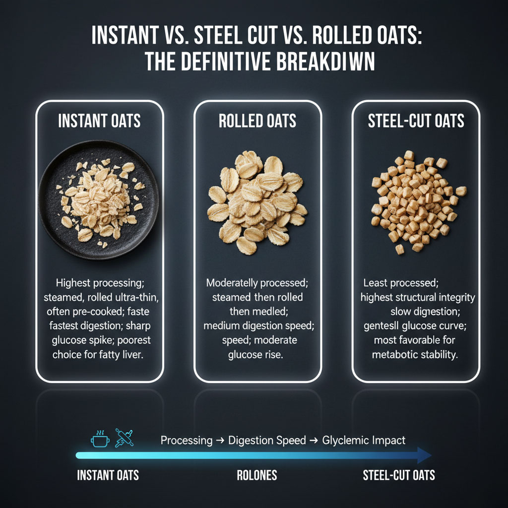 Instant vs. Steel Cut vs. Rolled Oats: The Definitive Breakdown