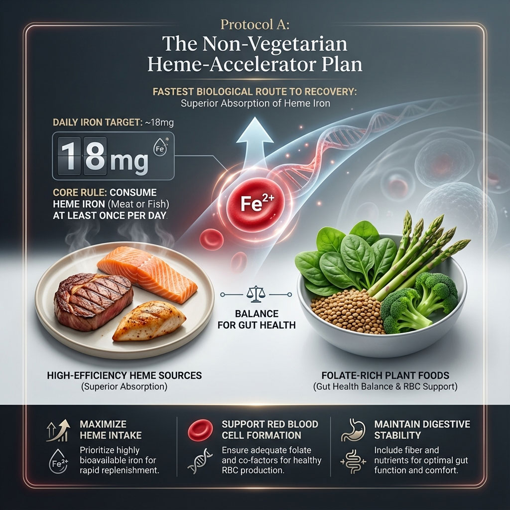 PROTOCOL A: The Non-Vegetarian "Heme-Accelerator" Plan