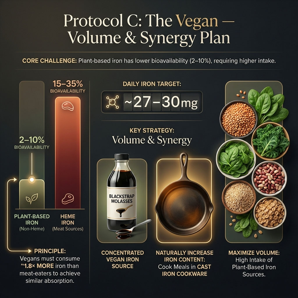 PROTOCOL C: The Vegan "Volume & Synergy" Plan