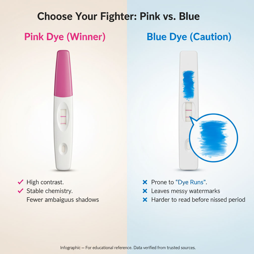 Pink Dye vs. Blue Dye Showdown - Infographic