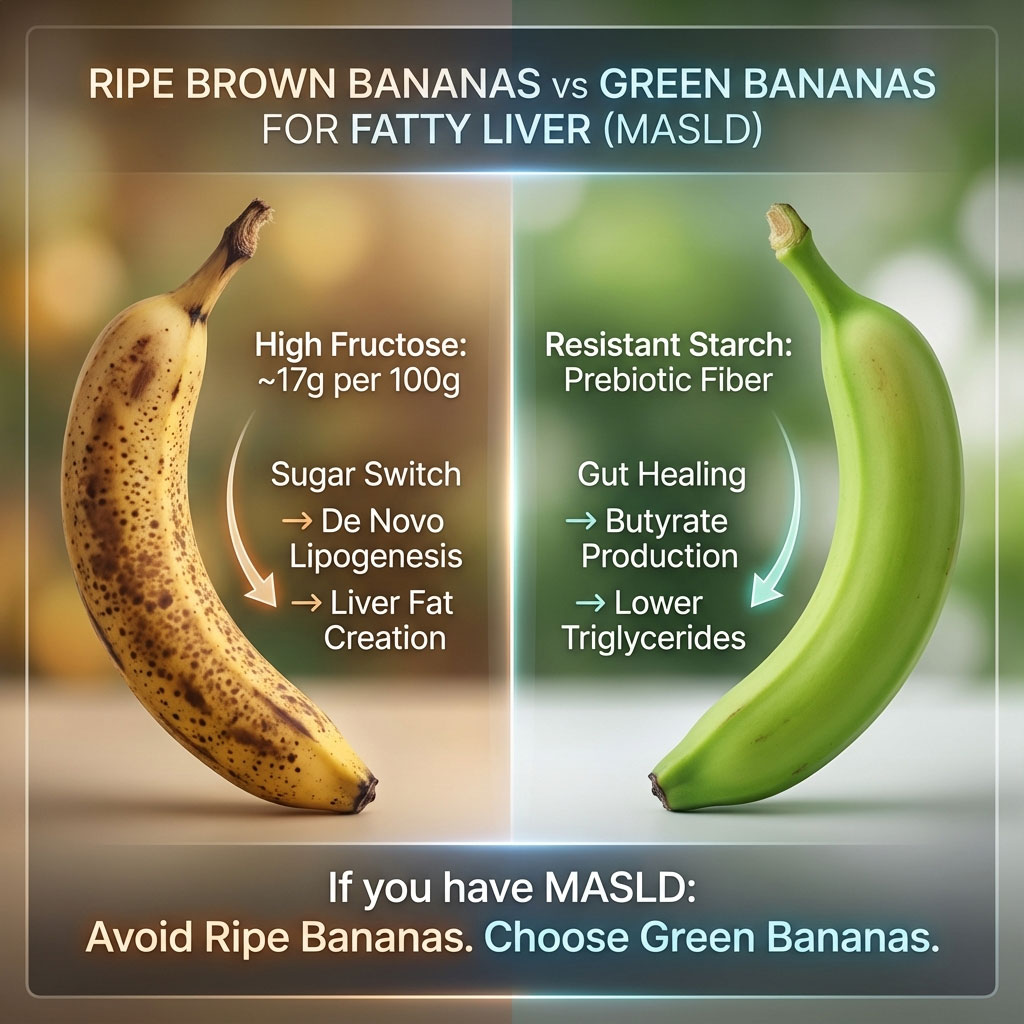 Stop Eating Brown Bananas If You Have Fatty Liver