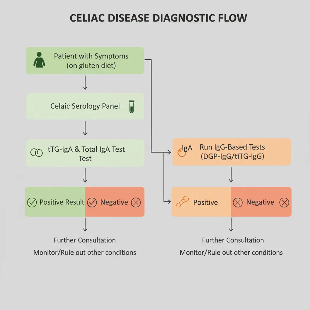 The Celiac Blood Test Pathway - Infographic