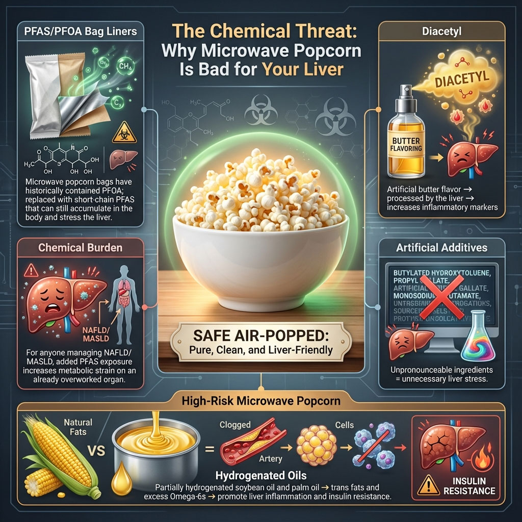 The Chemical Threat: Why Microwave Popcorn is Bad for Your Liver