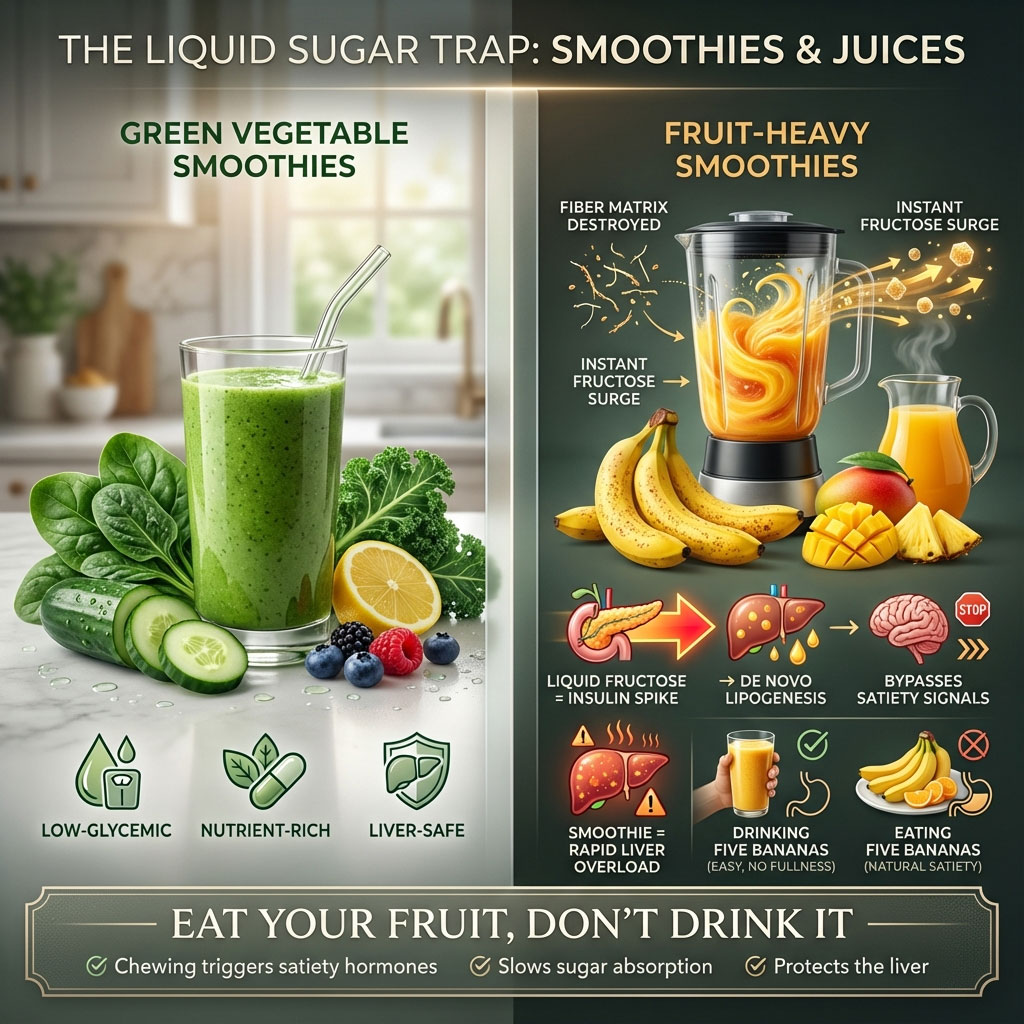 The Liquid Sugar Trap: Smoothies and Juices