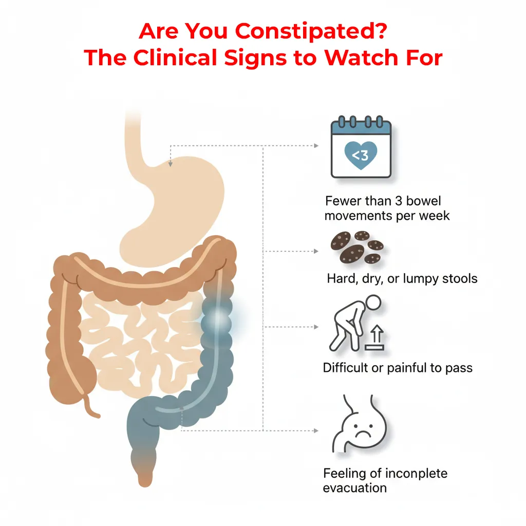 The Signs of Constipation - Infographic