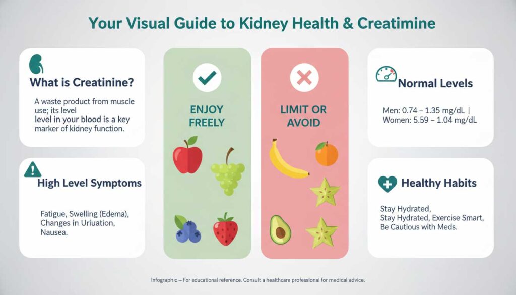 Normal Amount of Creatinine & Which Fruit Is Good for Kidney Creatinine