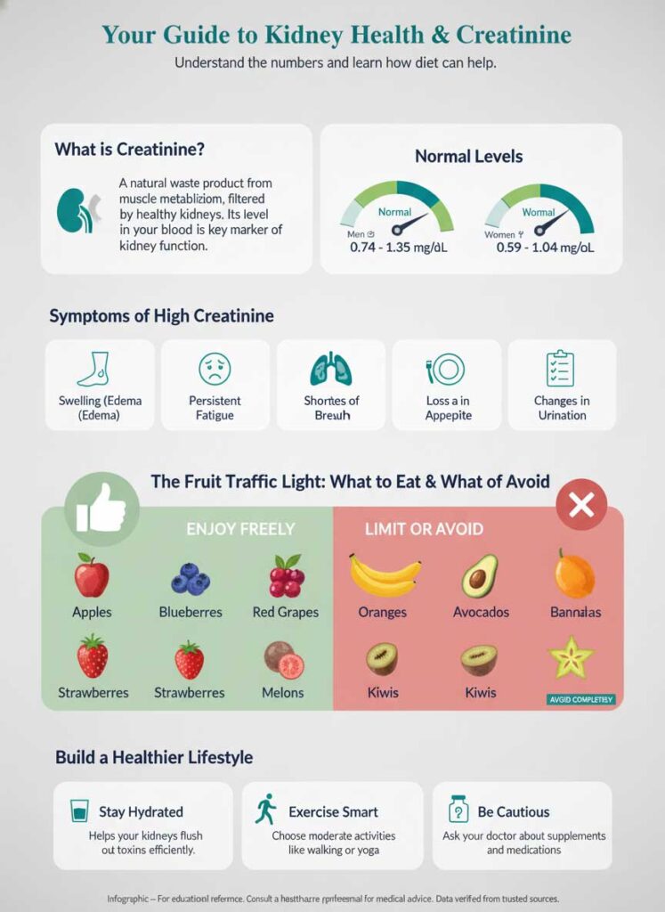 Normal Amount of Creatinine & Which Fruit Is Good for Kidney Creatinine