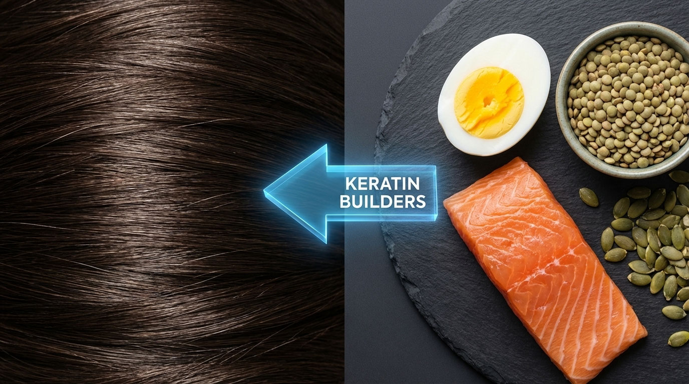 20 Natural Foods High in Protein For Hair Growth & Stopping Hair Loss ...
