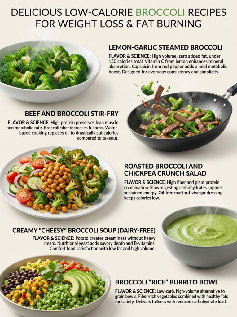 5 Delicious Low-Calorie Broccoli Recipes for Weight Loss and Fat Burning