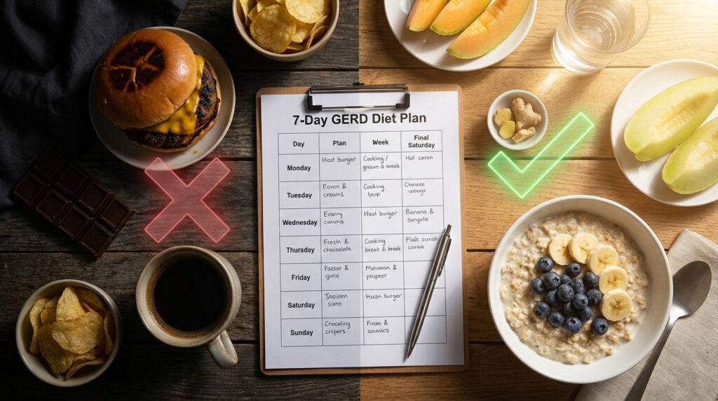 7-Day GERD Diet Plan: Easy Acid Reflux Diet Recipes for Relief