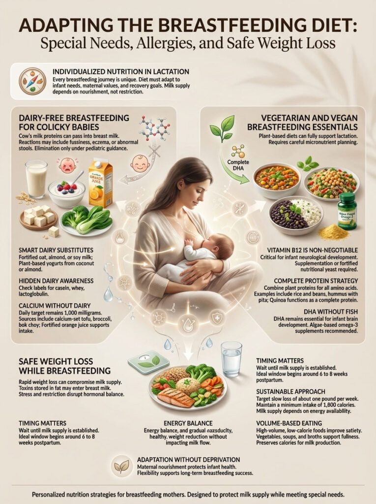 Adapting the Breastfeeding Diet for Special Needs and Weight Loss