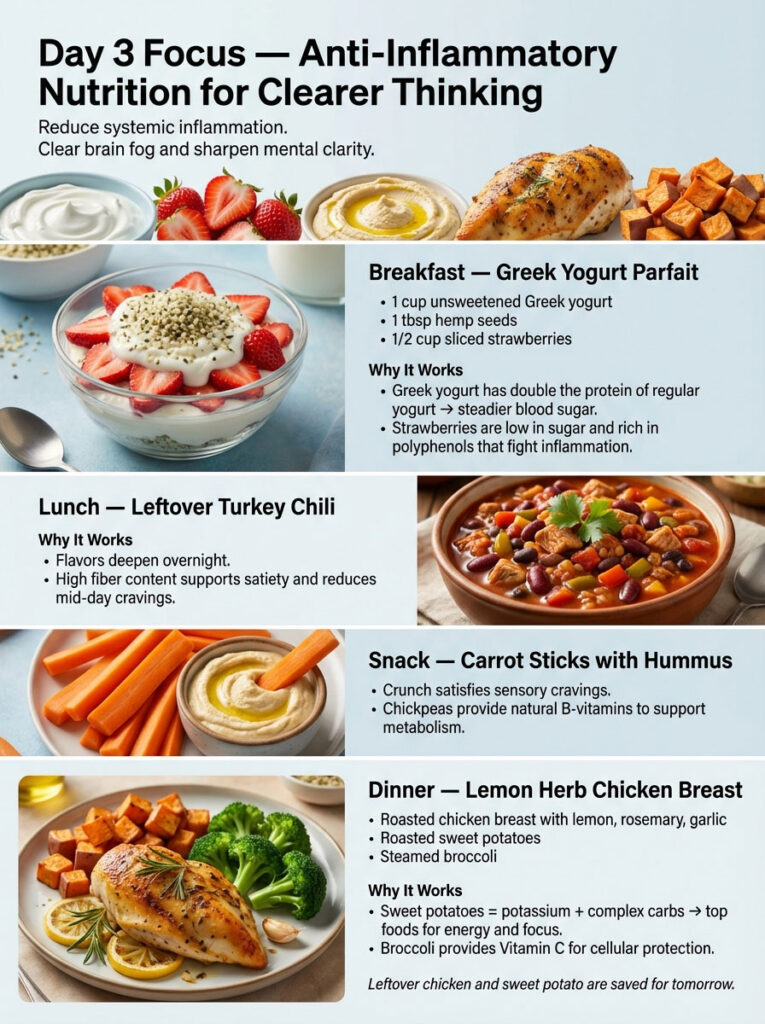 Day 3: Anti Inflammatory Foods for Energy and Brain Fog