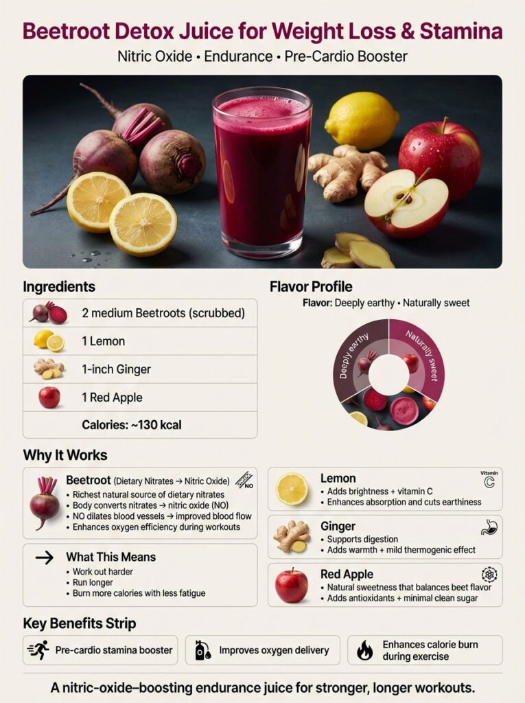 Beetroot Detox Juice for Weight Loss & Stamina
