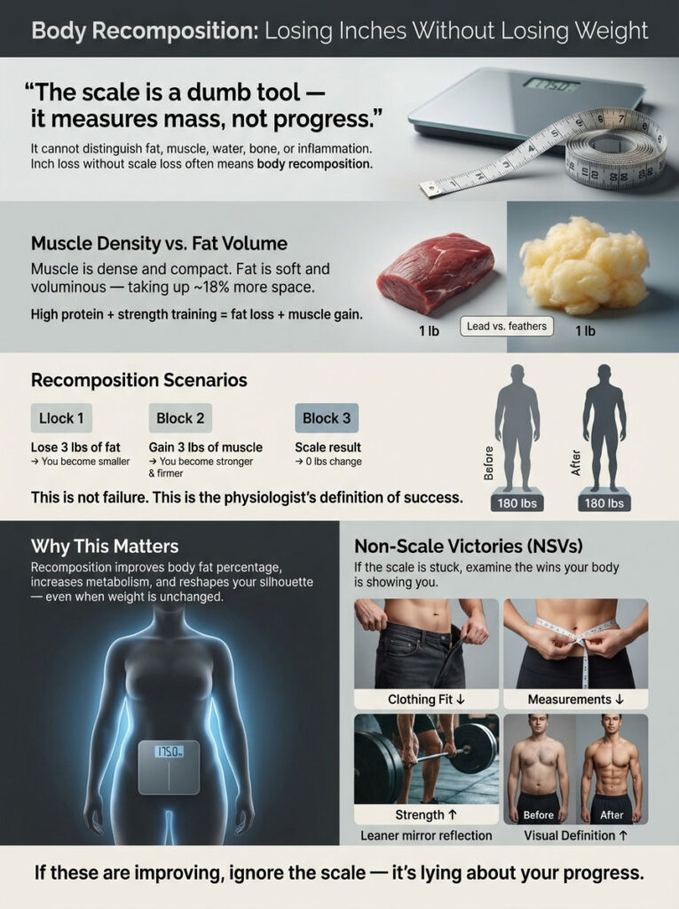 Body Recomposition and Losing Inches Not Weight