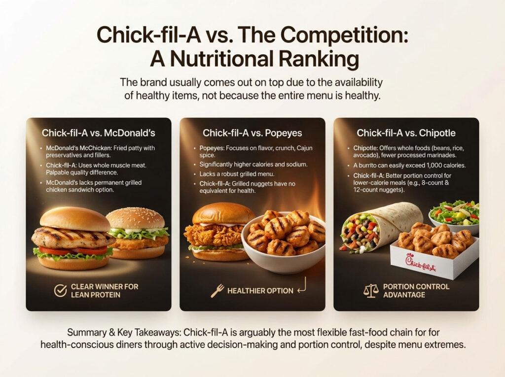 Chick-fil-A vs. The Competition: A Nutritional Ranking
