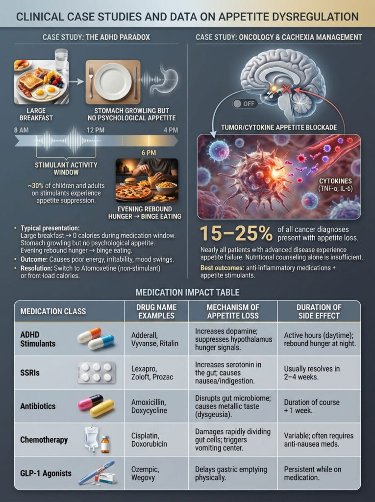 Clinical Case Studies and Data on Appetite Dysregulation