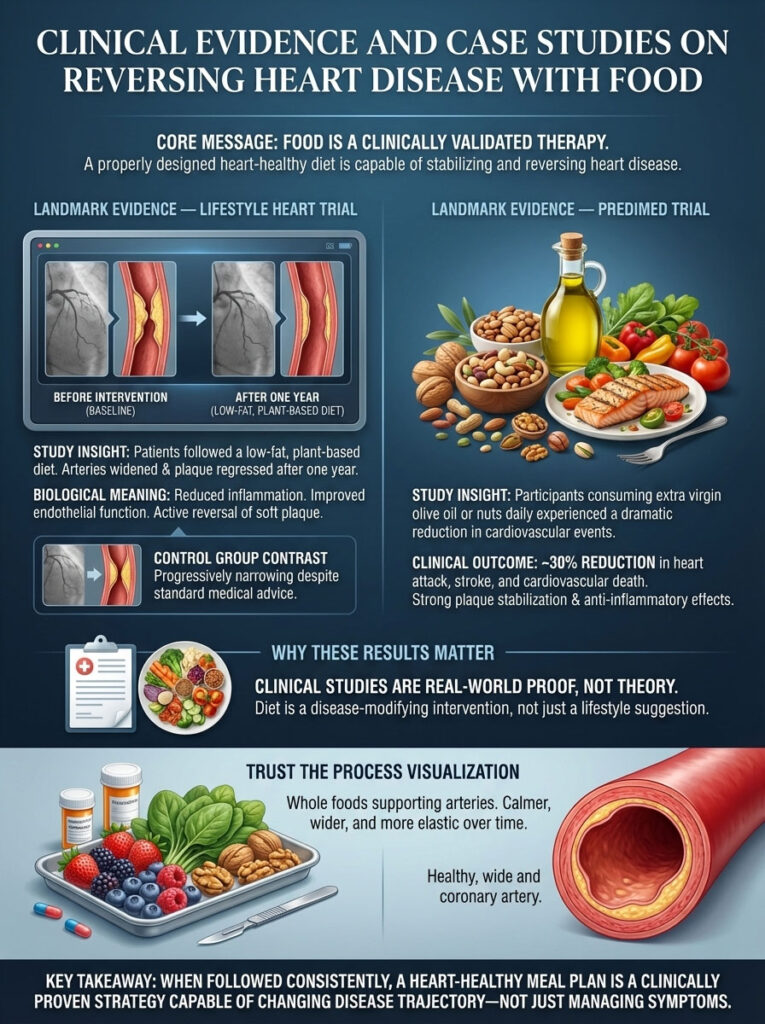 Clinical Evidence and Case Studies on Reversing Heart Disease with Food