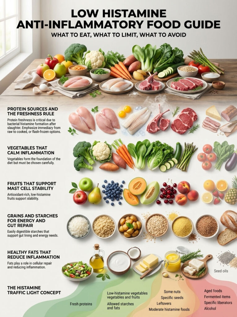Comprehensive Low Histamine Anti-Inflammatory Food List