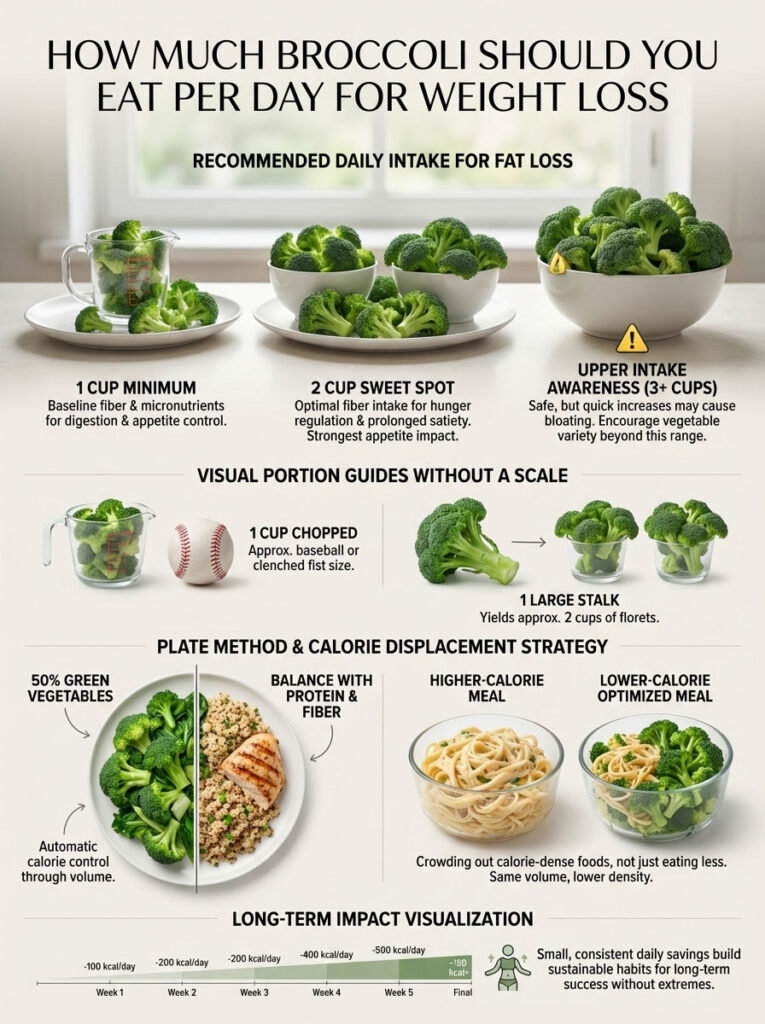 Daily Broccoli Portion Guide: How Much Broccoli Per Day for Weight Loss?