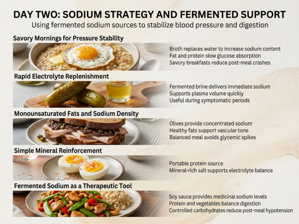 Day 2: The Sodium Strategy and Fermented Foods