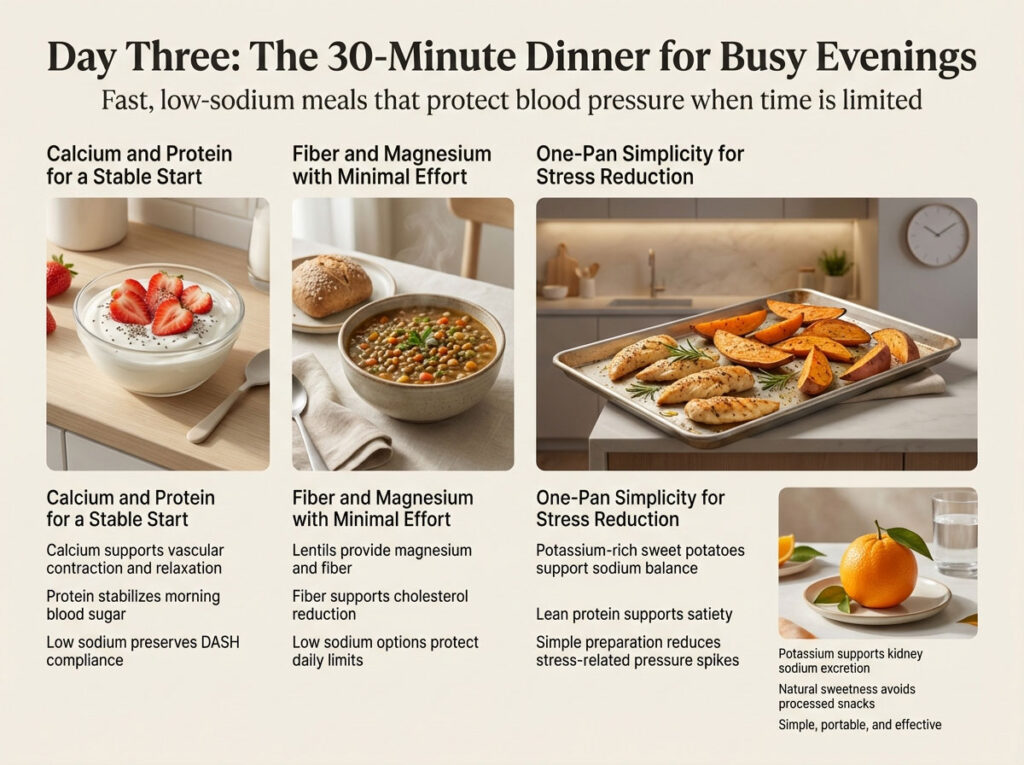 Day 3 Menu: The 30-Minute Dinner for Busy Evenings