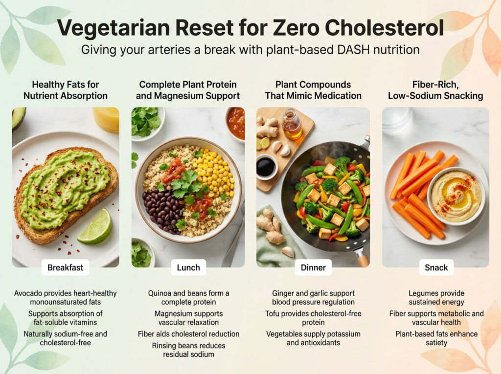 Day 4 Menu: Vegetarian Reset for Zero Cholesterol