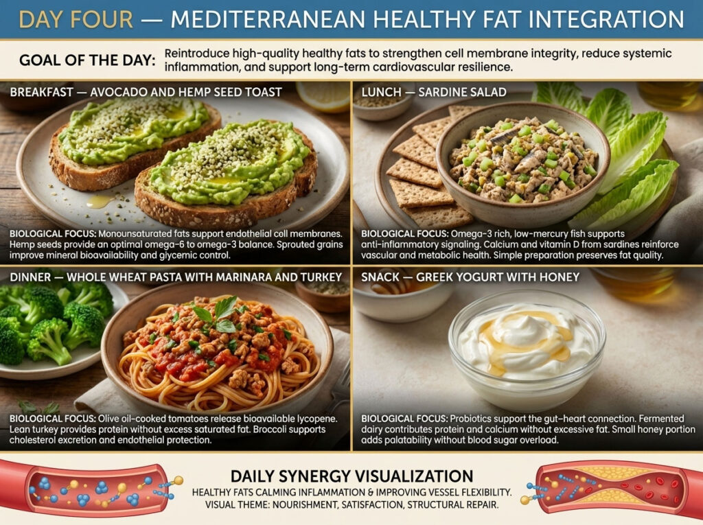 Day 4: The Mediterranean Healthy Fat Integration