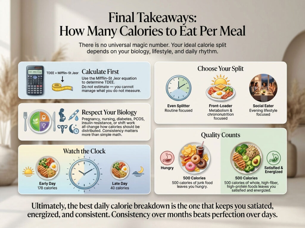 Final Takeaways on How Many Calories to Eat Per Meal
