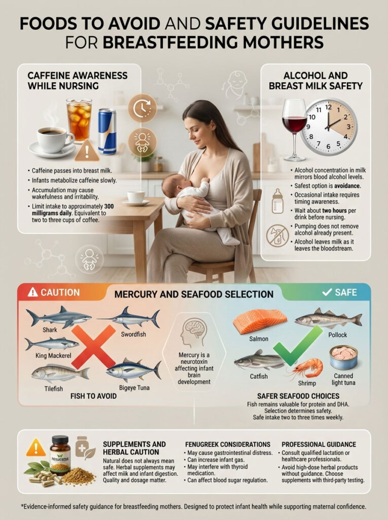 Foods to Avoid and Safety Guidelines for Nursing Mothers