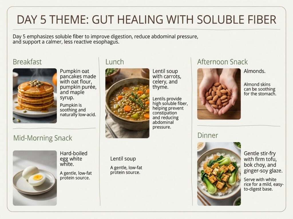 Day 5 Meal Plan: Gut Healing with Soluble Fiber