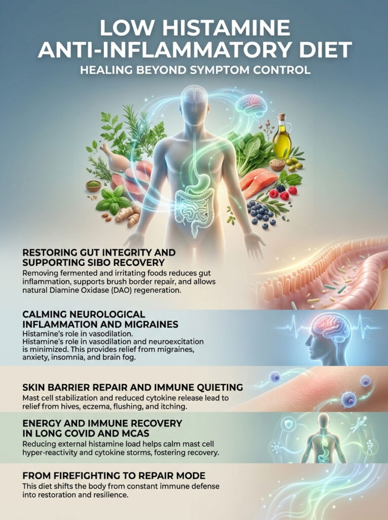 Health Benefits of a Low Histamine Anti-Inflammatory Diet