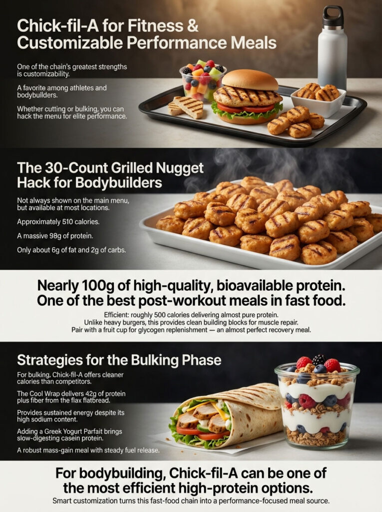 High Protein Chick-fil-A Meals for Bodybuilding and Muscle Gain