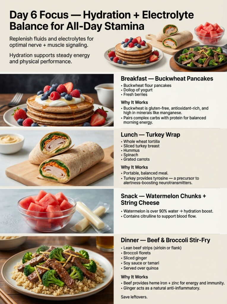 Day 6: Hydration and Electrolytes for Sustained Stamina
