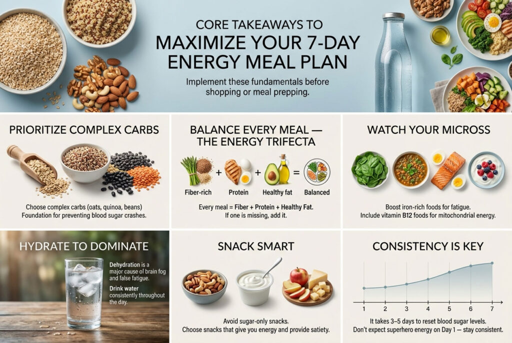 Key Takeaways for Your Energy Boosting Diet Plan